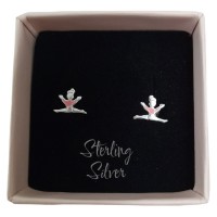 Sterling Silver Gymnast Earrings